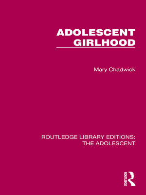 cover image of Adolescent Girlhood